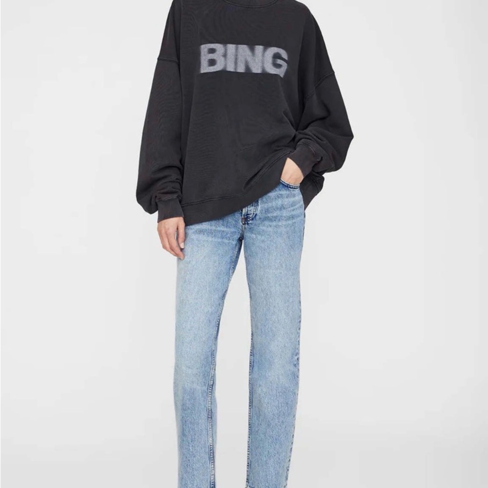 Anine Bing Miles Sweatshirt Blur in Medium